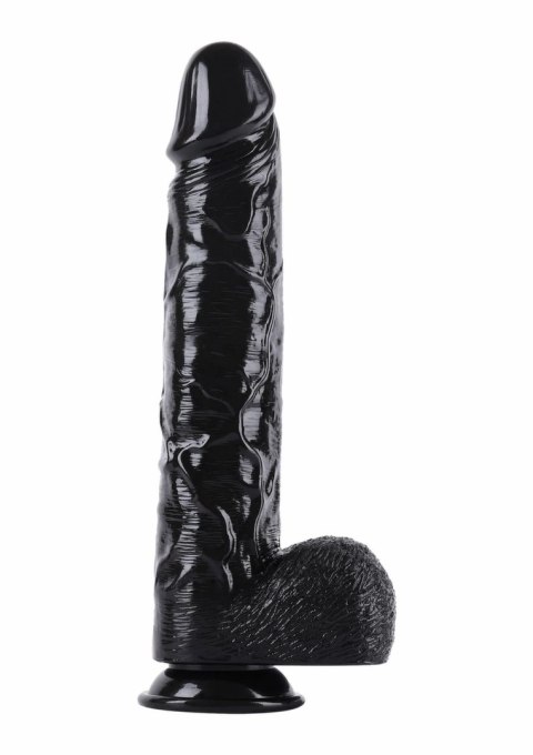 HIDDEN DESIRE Extreme Dong 38 cm - model XXL, szeroka podstawa, czarny