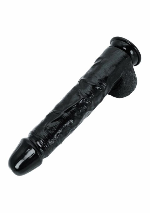 HIDDEN DESIRE Extreme Dong 38 cm - model XXL, szeroka podstawa, czarny
