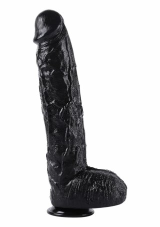 HIDDEN DESIRE Extreme Dong 43 cm - model XXL, czarny, PVC