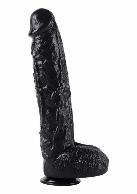 HIDDEN DESIRE Extreme Dong 43 cm - model XXL, czarny, PVC