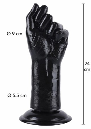 HIDDEN DESIRE Extreme Fist Fucker 24 cm czarny anatomiczny model XXL