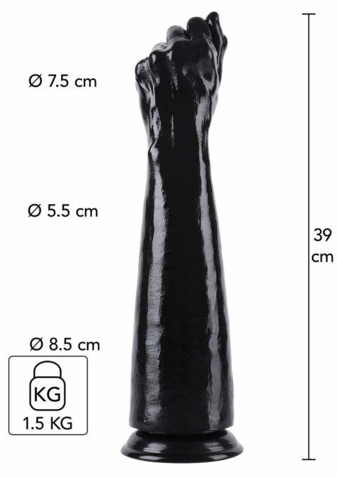 HIDDEN DESIRE Extreme Fist Fucker 39 cm czarny model XXL PVC