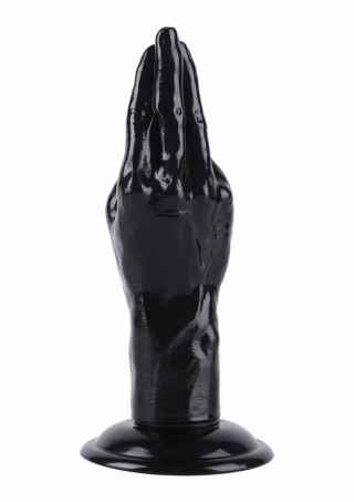 HIDDEN DESIRE Extreme Hand Fucker 24 cm - model XXL, czarny PVC