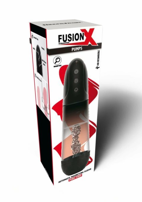 HIDDEN DESIRE Fusion X Automatic Magnify - pompa powiększająca, automatyczna