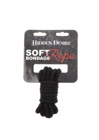 Hidden Desire Bondage Rope 3 Meter - wytrzymała lina polipropylenowa do technik wiązania