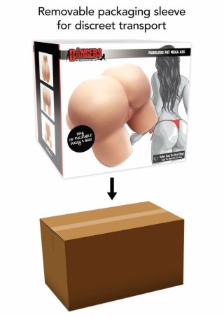 Hidden Desire Fabulous Fat Mega Ass 19 kg - anatomiczny model intymny TPE