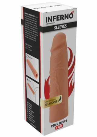 INFERNO by HIDDEN DESIRE Liquid Silicone Sleeve 18 cm - elastyczny pokrowiec