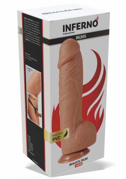 INFERNO by HIDDEN DESIRE model PVC 25 cm - anatomiczny kształt, harness