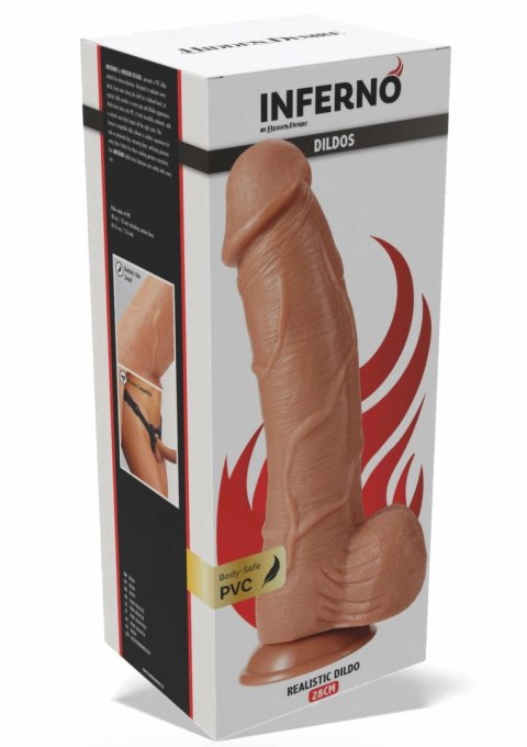 INFERNO by HIDDEN DESIRE model PVC 28 cm - anatomiczny kształt, harness