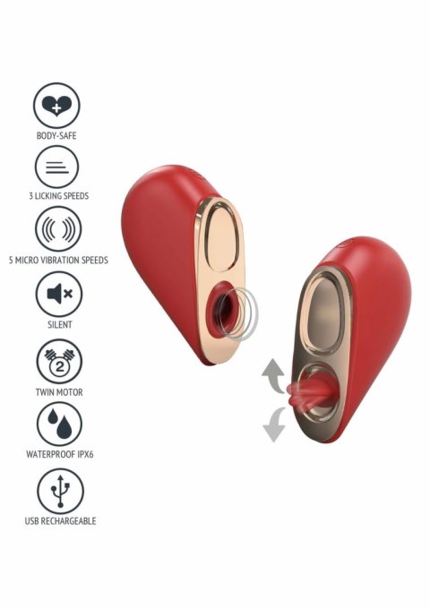 XOCOON Heartbreaker 2-in-1 - stymulator w kształcie serca, silikonowy