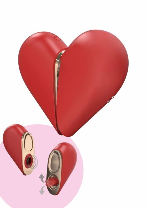 XOCOON Heartbreaker 2-in-1 - stymulator w kształcie serca, silikonowy