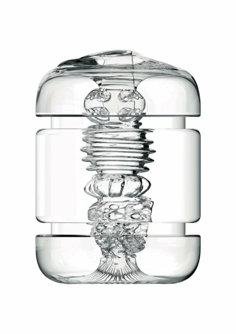 PRIVATE Clear Shot Double Intymna Maszyna Transparentna 3w1 w Etui