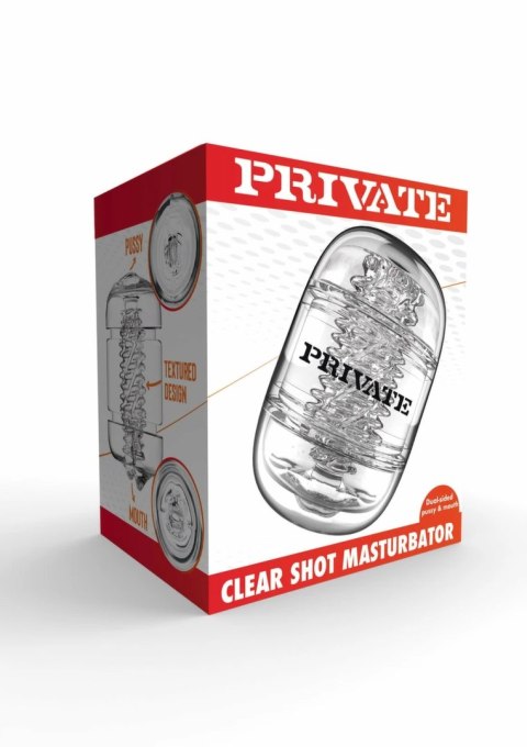 PRIVATE Clear Shot model dwustronny w przezroczystej obudowie 21 cm