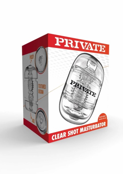 PRIVATE Clear Shot model dwustronny w przezroczystej obudowie 21 cm