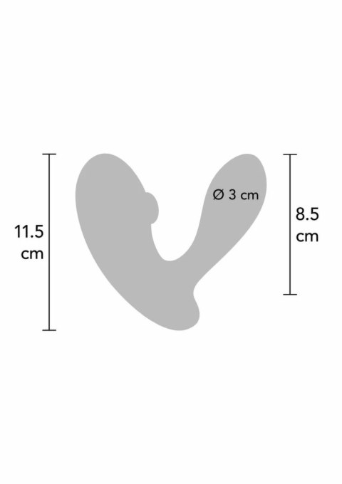 Xocoon DuoVibe II Tapping Vibrator - podwojna stymulacja, silikon