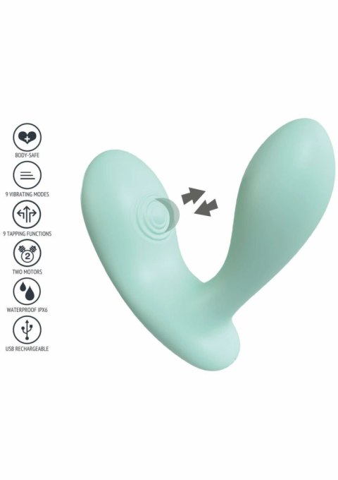Xocoon DuoVibe II Tapping Vibrator - podwojna stymulacja, silikon