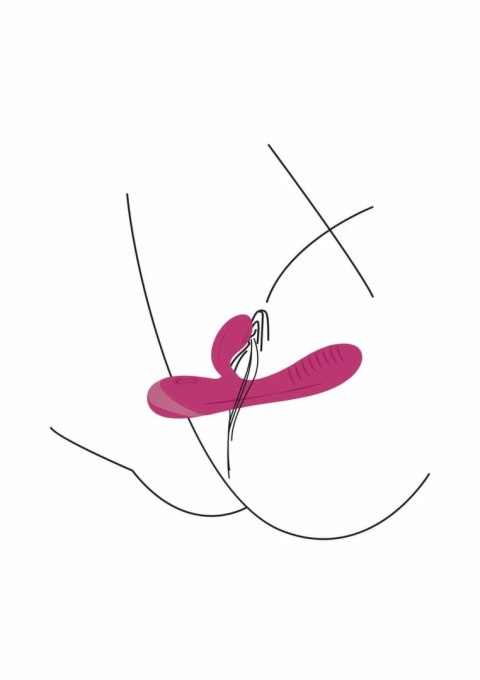 Xocoon Forever Love Vibrator silikonowy, elastyczny, podwojna stymulacja