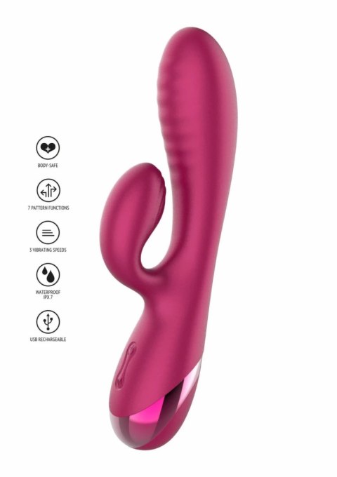 Xocoon Forever Love Vibrator silikonowy, elastyczny, podwojna stymulacja