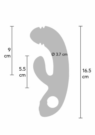 Xocoon Harmony DualTouch model G-spot, silikonowy, wodoodporny, fioletowy