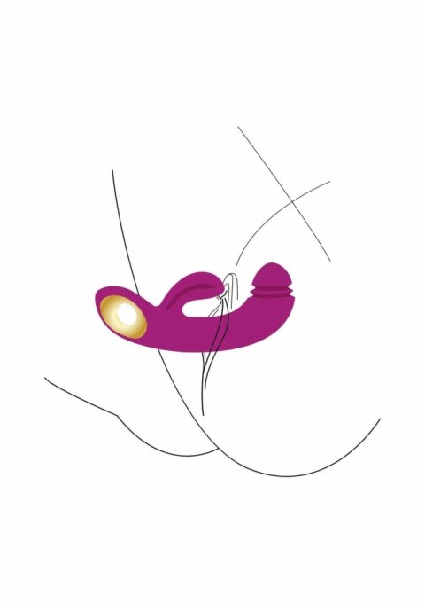 Xocoon Harmony DualTouch model G-spot, silikonowy, wodoodporny, fioletowy