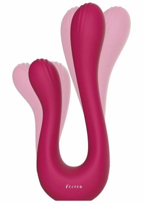 Xocoon Sync Sensation Vibrator podwojny, silikonowy, 10 trybow, fioletowy