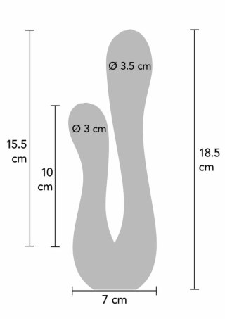 Xocoon Sync Sensation Vibrator podwojny, silikonowy, 10 trybow, fioletowy