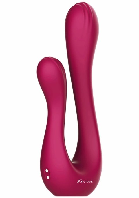 Xocoon Sync Sensation Vibrator podwojny, silikonowy, 10 trybow, fioletowy