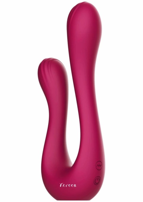 Xocoon Sync Sensation Vibrator podwojny, silikonowy, 10 trybow, fioletowy