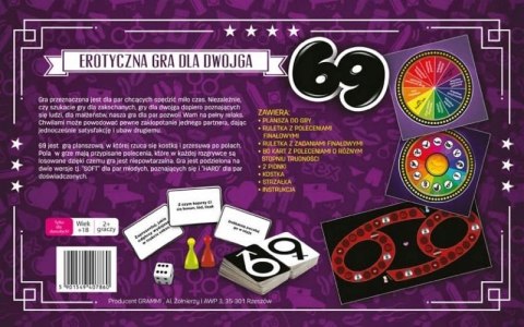 69 Gra Planszowa dla Par - Rozbudowana Gra Partnerska 18+