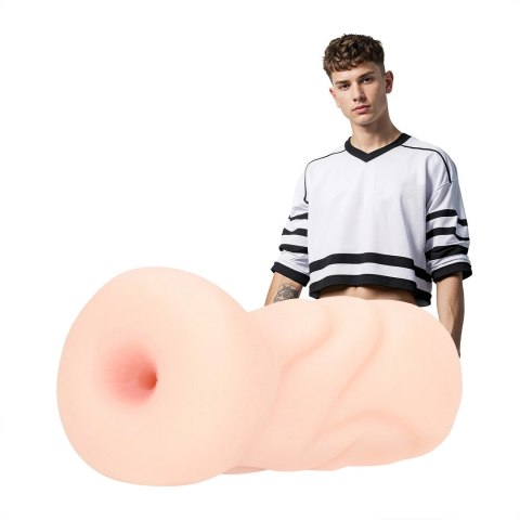 Athlete Anal Sleeve Flesh - anatomiczna maszyna intymna, wodoodporna