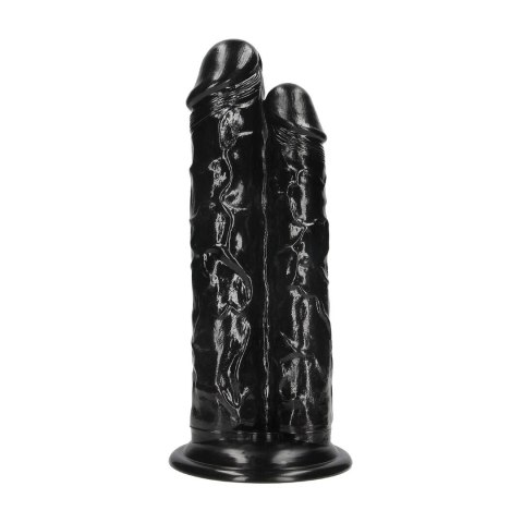 Double Titan model Double Dildo 24,5 cm czarny z przyssawką