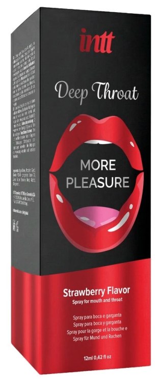 Intt Deep Throat Strawberry spray do ust o smaku truskawkowym 12 ml