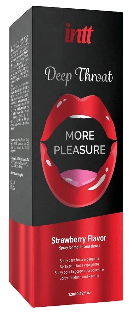 Intt Deep Throat Strawberry spray do ust o smaku truskawkowym 12 ml