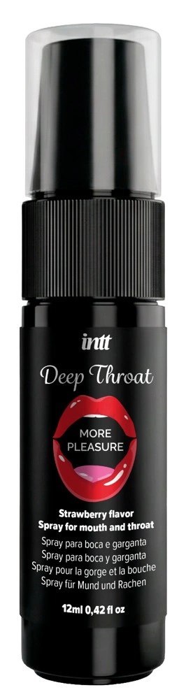 Intt Deep Throat Strawberry spray do ust o smaku truskawkowym 12 ml
