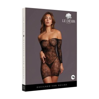 Le Desir Matilda Lace Mini Dress Czarna Sukienka Koronkowa One Size S-XL
