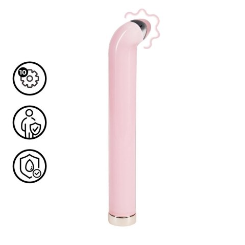 Loveline Glass G-Spot Vibe Pink - szklany model z zakrzywioną końcowką