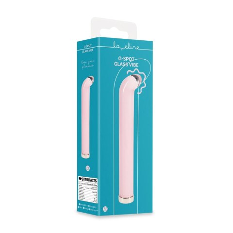 Loveline Glass G-Spot Vibe Pink - szklany model z zakrzywioną końcowką