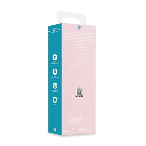 Loveline Glass G-Spot Vibe Pink - szklany model z zakrzywioną końcowką