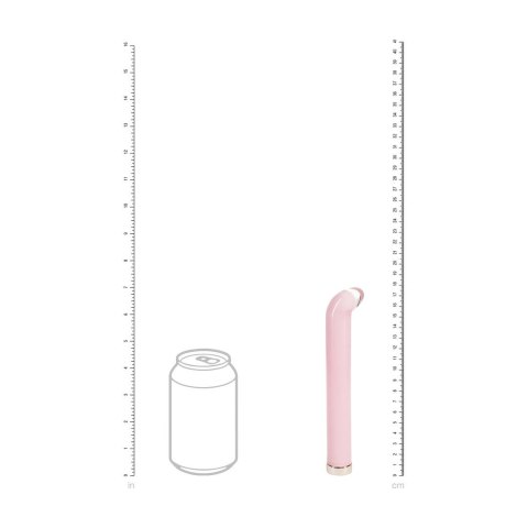 Loveline Glass G-Spot Vibe Pink - szklany model z zakrzywioną końcowką