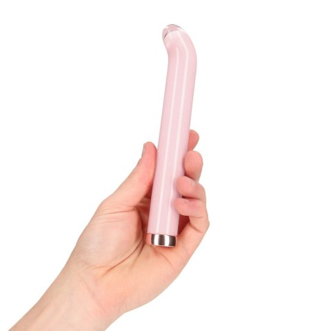 Loveline Glass G-Spot Vibe Pink - szklany model z zakrzywioną końcowką