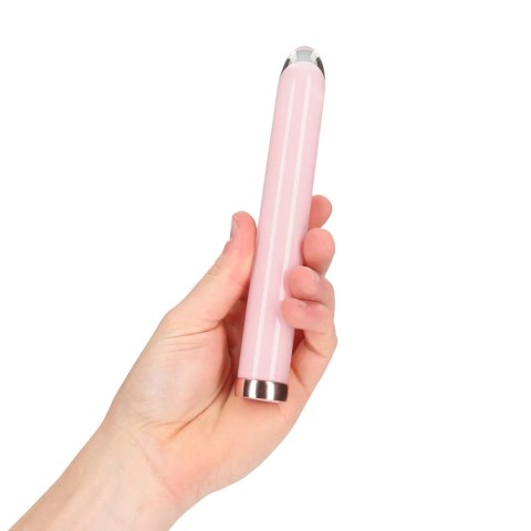 Loveline Glass Vibe Pink - szklany model prosty, gładka powierzchnia, 18 cm