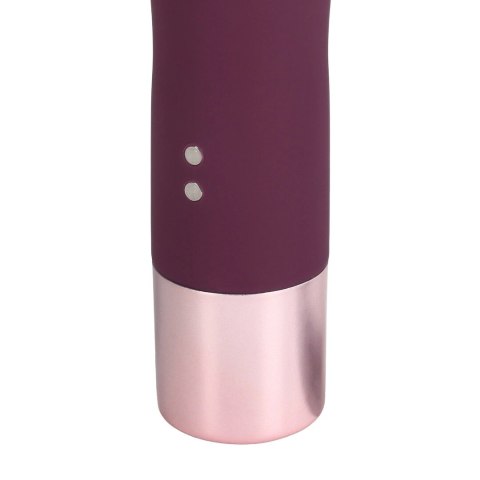 Mini Classic Wand Vibrator Burgundy - kompaktowy masażer silikonowy