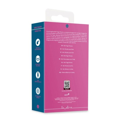 Mini Finger Vibrator Pink - kompaktowy masażer silikonowy 10 trybow