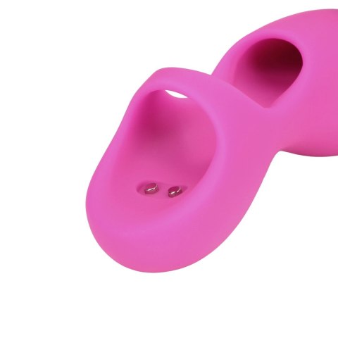 Mini Finger Vibrator Pink - kompaktowy masażer silikonowy 10 trybow