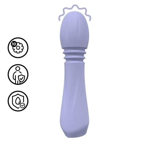 Mini Flexible Wand Vibrator Lavender - kompaktowy masażer silikonowy