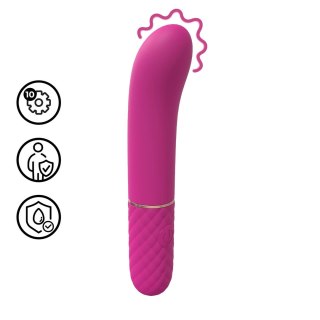 Mini G-Spot Vibrator Pink - kompaktowy masażer silikonowy 10 trybow