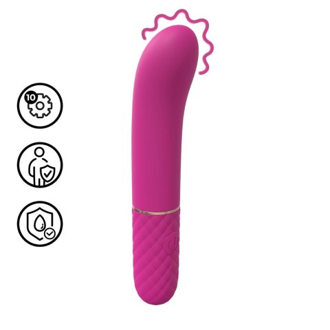 Mini G-Spot Vibrator Pink - kompaktowy masażer silikonowy 10 trybow