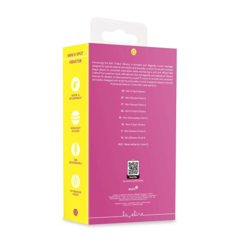 Mini G-Spot Vibrator Pink - kompaktowy masażer silikonowy 10 trybow
