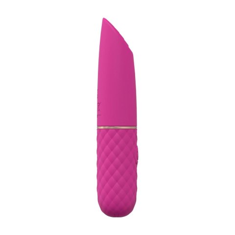 Mini Lipstick Vibrator Pink - kompaktowy masażer silikonowy 10 trybow