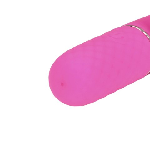 Mini Lipstick Vibrator Pink - kompaktowy masażer silikonowy 10 trybow